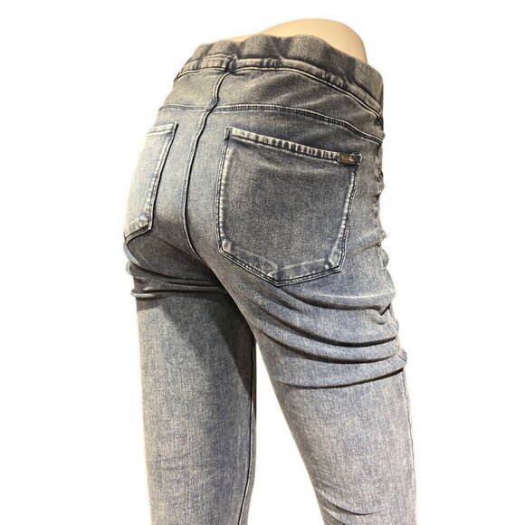 nwt jeggings size 6 true slim blue acid wash back pockets - Picture 5 of 6